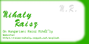 mihaly raisz business card